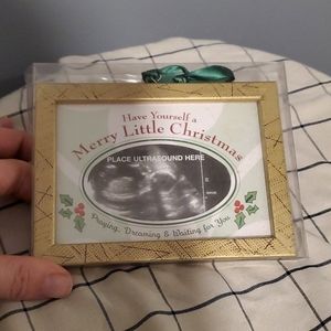 Ultrasound Ornament "praying, dreaming & waiting"